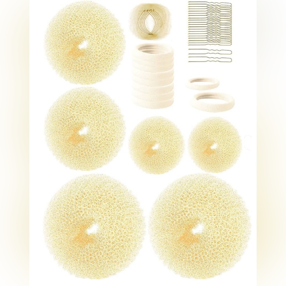 Blonde Hair Donut Shapers (2 small, 2 medium, and 2 large)